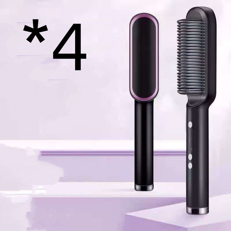 2-in-1 Hair Straightener & Curler — Negative Ion Brush