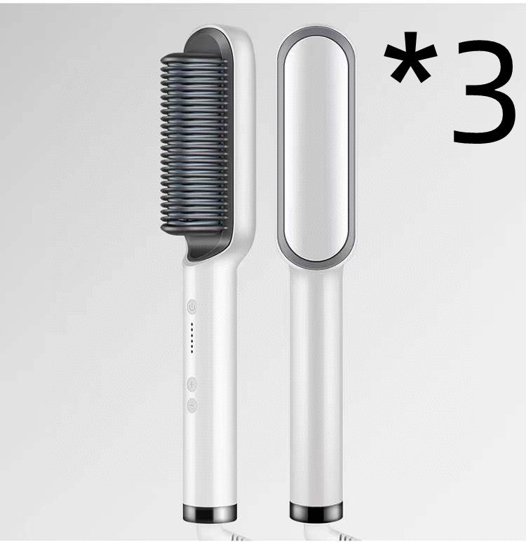 2-in-1 Hair Straightener & Curler — Negative Ion Brush