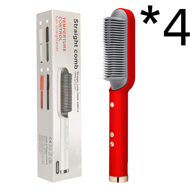 2-in-1 Hair Straightener & Curler — Negative Ion Brush