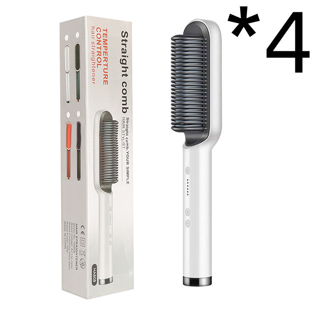 2-in-1 Hair Straightener & Curler — Negative Ion Brush
