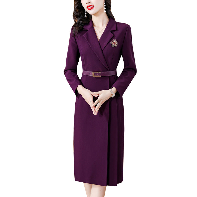 Fashionable Commuter Professional Elegant Pleated Skirt