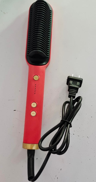 2-in-1 Hair Straightener & Curler — Negative Ion Brush