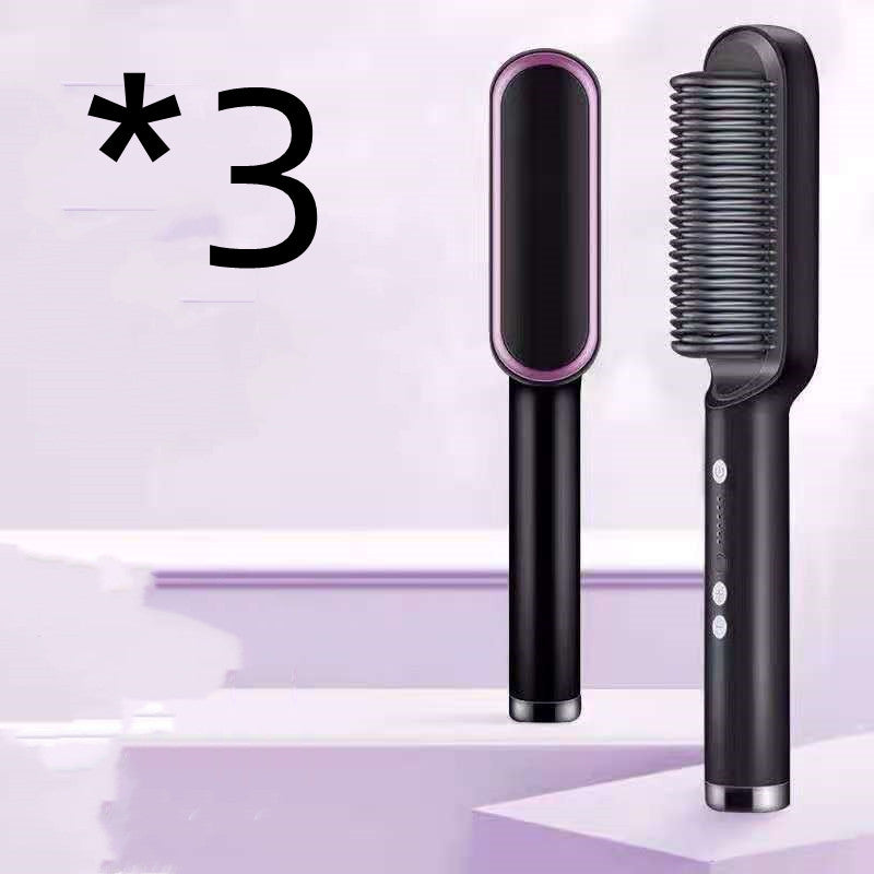 2-in-1 Hair Straightener & Curler — Negative Ion Brush